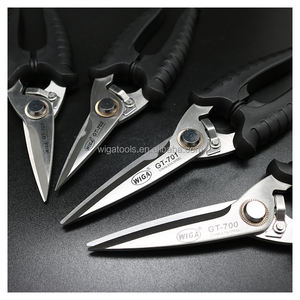 [WIGA] GT-701 Tijeras de Acero Inoxidable de 8 Pulgadas, Resistentes, con Borde Dentado, Grado Industrial, Herramienta de Corte Multiusos para Bricolaje, Metal - Product Image 4