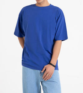 เสื้อยืดฮิปฮอปทรงโอเวอร์ไซส์ ยูนิเซ็กซ์ คุณภาพสูง ผ้าสโตนวอช 100% คอตตอน แอซิดวอช สไตล์วินเทจ รับสั่งทำ - Product Image 5