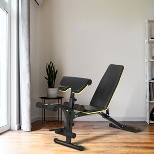 Panca da Allenamento Ergonomica Regolabile in Schiuma per Estensioni Gambe e Curl, con Imbottitura Confortevole, per Casa, Panca per Manubri, Panche e Rack per Esercizi - Product Image 2