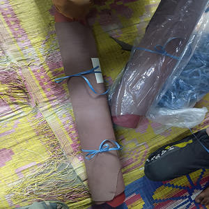 Piel de vaca ecológica auténtica de 2-2.5 mm de grosor, 12-16 pies cuadrados, para cubiertas de diarios, cinturones, bolsos, carteras, zapatos, en colores marrón, burdeos y verde oliva. - Product Image 3