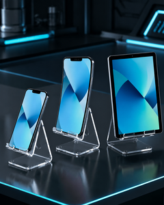 Modern for Acrylic Mobile Phone Display <b>Stand</b> Countertop Organizer for Devices Chic Storage Rack to Enhance Your Space - Product Image 3