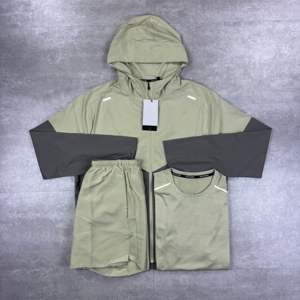 Pantalones Deportivos Ligeros para Hombre, Color Gris, con Puños, Chaqueta Anorak Impermeable y Cortavientos de Dos Capas, Forro de Malla Transpirable de Secado Rápido - Product Image 4