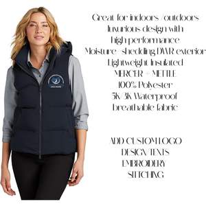 CUSTOM Custom Embroidery <b>Women's</b> Puffer Vests MM7217 with Add Logo Texts <b>Women's</b> <b>Waistcoats</b> - Product Image 6