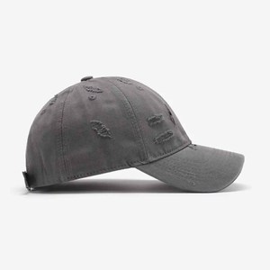 Vintage Distressed Baseball <b>Cap</b> Unisex Adjustable 6-Panel Cotton Solid Color Casual Hat for Adults Spring <b>Summer</b> - Product Image 3