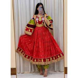 Ropa Tradicional Hecha a Mano, Vestido Afgano de Alta Calidad, el Mejor Material, Vestidos Vintage Afganos para Mujer 0685 - Product Image 4
