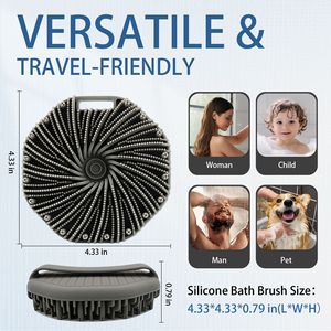 Spazzola Esfoliante Delicata in Silicone per il Corpo, Spazzola da Doccia per Bambini per l'Uso nella Doccia - Product Image 6