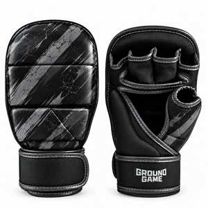 ถุงมือ MMA หนังแท้รุ่นล่าสุดจาก TANVEX ป้องกันมืออย่างปลอดภัย สายรัดข้อมือปรับได้ ระบายอากาศได้ดี เหมาะสำหรับศิลปะการต่อสู้และมวย - Product Image 1
