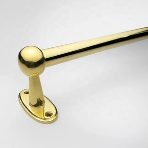Tringle de penderie murale en laiton antique, design détachable, pour chambre à coucher, finition dorée, pour suspendre les vêtements, personnalisable - Product Image 5