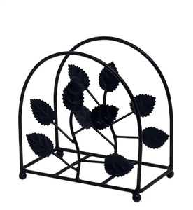 Portarrollos de Metal con Diseño de Hoja, Organizador Decorativo de Pie, Portarrollos Personalizado en Oferta - Product Image 2