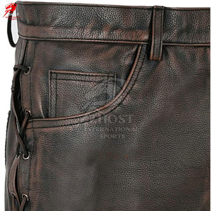 กางเกงหนังผู้ชายคุณภาพสูง เนื้อผ้านุ่ม สวมใส่สบาย เหมาะสำหรับใส่ในชีวิตประจำวันและขี่มอเตอร์ไซค์ - Product Image 6