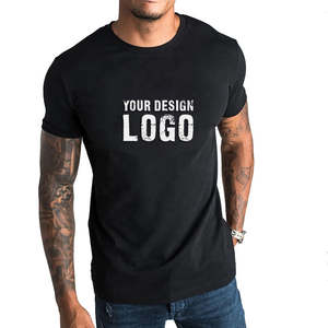 T-shirt décontracté pour homme en coton 100% avec logo personnalisé bleu, manches courtes, respirant, écologique, séchage rapide, streetwear d'été - Product Image 4