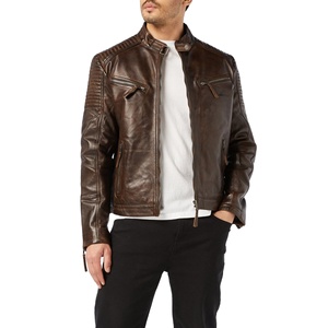 Chaqueta de Cuero de Moda para Hombre, Nueva Llegada, Alta Calidad, Diseño Personalizado, Piel de Vaca, Otoño, Regular, Transpirable, Cortavientos, Estilo Informal - Product Image 1