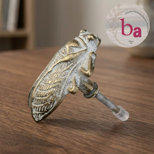 Cast Iron Honey Bee Shape Industrial High Quality Cabinet <b>Knob</b> Handle for Dresser School Hotel Rustic Home Decor <b>Drawer</b> Pulls - Product Image 2