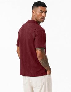 Polo homme en coton piqué à manches courtes, logo personnalisé de haute qualité, fournisseur d'usine OEM ODM - Product Image 3