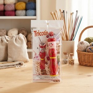 DANKING HC0163 Kit de Muñeca de Madera para Tejer de Alta Calidad |   Herramienta de Crochet Portátil, Hecha a Mano, con Diseño Rojo Elegante - Product Image 5