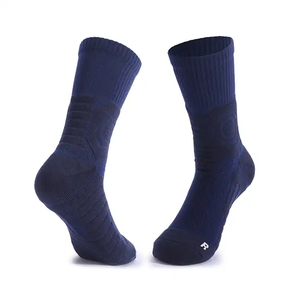 Calcetines Deportivos de Algodón Tejido Unisex al por Mayor, Calcetines Tobilleros Transpirables y Acolchados Personalizados, Calcetines Sólidos Regulares para Hombre - Product Image 3