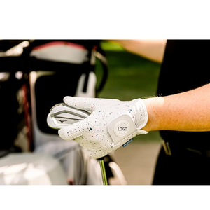 Gant de golf en cuir véritable blanc, main gauche, respirant, à enfiler, unisexe, prix de gros personnalisé, gant de golf en cuir - Product Image 3