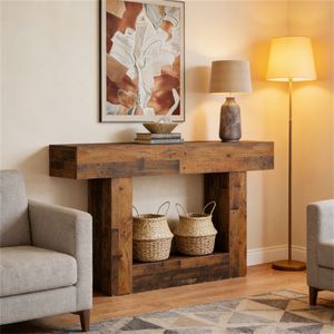 Wooden <b>Console</b> <b>Table</b> for <b>Sofa</b> Entrance or Lobby Use - Product Image 3