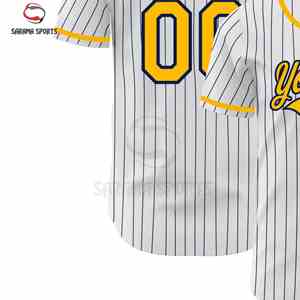 Maillot de baseball respirant personnalisé avec impression numérique par sublimation, design sur mesure, maillots de baseball bicolores - Product Image 6