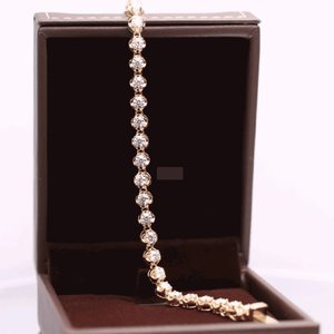 Women Luxury Moissanite Diamond Chain Link Bracelet 925 Sterling Silver Elegant Jewelry Gift - Product Image 4