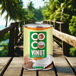 13.5 Fl.oz Vinut susu kelapa untuk memasak (konten lemak 20%-22%) layanan produsen dan pemasok OEM Vietnam