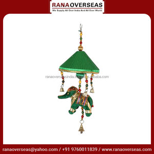 Meilleur vendeur Décoration murale faite à la main Éléphant suspendu et cloches Carillons éoliens en coton Convient pour l'extérieur et l'intérieur - Product Image 3