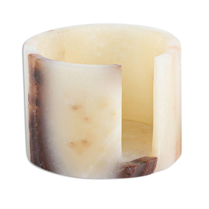 Custom Natural <b>Marble</b> Onyx Coasters Set Big Slab Antique Surface Modern Kitchen Table Decor Wholesale - Product Image 3