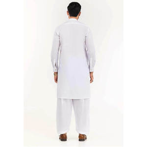 Ensemble Shalwar Kameez pour Homme de Haute Qualité en Mélange de Coton Kurta Pajama Séchage Rapide Tenue Traditionnelle Ethnique Décontractée pour Mariage 2026 - Product Image 3