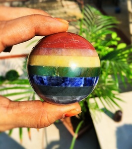 Meilleure vente dernière nouveauté Offre Spéciale boule de sphère en cristal de sept chakras pour la méditation de guérison à vendre taux de gros - Product Image 3