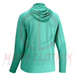 Sudadera con capucha de pesca de manga larga estampada para hombre, diseño de sublimación personalizado, hecha de poliéster, sudaderas con capucha de pesca para hombre. - Product Image 2