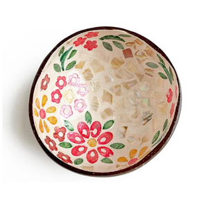 ชามเปลือกมะพร้าวทำมือจากเวียดนาม ย่อยสลายได้ หรูหรา ประดับมุก ตกแต่งด้วยแลคเกอร์ เป็นมิตรกับสิ่งแวดล้อม ของตกแต่งบ้านสไตล์โบฮีเมียน - Product Image 1