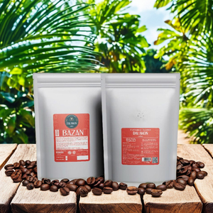 Grains de café 0.5kg mis en sac par Dalakon Bazan longue durée de conservation 5% humidité goût amer Kafei rôti français vietnamien Liberica - Product Image 2