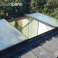 Techo Corredizo de Vidrio de Aleación de Aluminio Automático y Motorizado, Retráctil, para Exteriores, Moderno, con Aislamiento Térmico e Impermeable