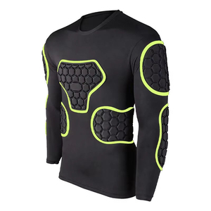 Premium American Football Compression <b>Padded</b> Shirt Flexible Protective Base Layer for Training Sessions Football <b>Padded</b> Shirts - Product Image 2