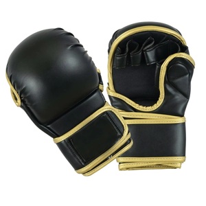 Gants de karaté en cuir et mitaines souples en PU avec logo personnalisé - Protège-mains approuvés WKF pour l'entraînement aux arts martiaux - Product Image 1