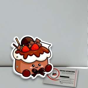 แผ่นแม่เหล็กอะคริลิกทรงสี่เหลี่ยมลายผีเสื้อสตรอว์เบอร์รี่น่ารักสำหรับต่อขนตาแบบติดเอง แบรนด์ส่วนตัว - Product Image 5