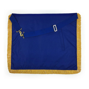 Conjunto de Mandil de Oficial Provincial Masónico Hecho a Mano, Collar Masónico Ceremonial, Guantes de Algodón Blancos para Regalia Masónica - Product Image 6