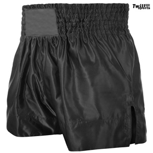 กางเกงขาสั้นออกกำลังกายสำหรับผู้ใหญ่ลายเสือ MMA มวยไทย สไตล์สปอร์ต ผ้าไหมแท้ 100% เอวสูง เป็นมิตรกับสิ่งแวดล้อม ขายส่งจากโรงงาน - Product Image 3