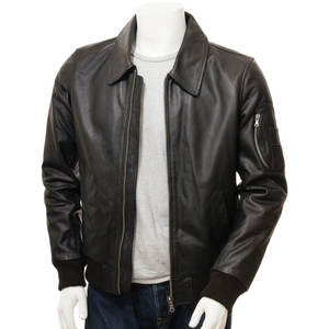 Veste en cuir de qualité supérieure pour homme, style streetwear, toile écologique, coupe confortable, hiver, service OEM, imperméable - Product Image 1
