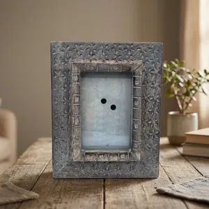 <b>Antique</b> Style Hand Carved Wooden Picture <b>Frame</b> Decorative Vintage Photo <b>Frame</b> for Living Room Bedroom and Office Decoration - Product Image 3