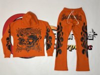Kedatangan Terbaru Set Hoodie dan Celana Training Pria Desain Khusus High Sports Boxy Fit dengan Sablon, Model Longgar dan Lebar