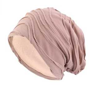 Bonnet unisexe en polyester jacquard rayé, taille adulte ajustable, style bohème, pour l'extérieur, hiver - Product Image 3