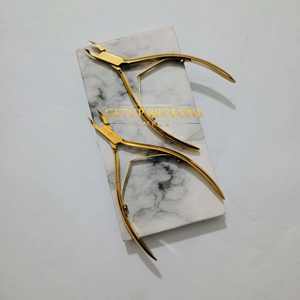 Meilleures pinces à cuticules électriques dorées en acier inoxydable, logo personnalisé, couleur, outil de beauté, nouveau modèle pour salon de beauté GETUP BROSONS - Product Image 5