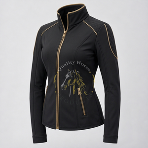Sporty <b>horse</b> riding jacket combining lightweight comfort functional design and quality fabric for active equestrian training - Product Image 4
