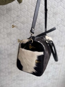 Sacs de voyage en cuir de vache véritable, multi-usages, sacs faits à la main, sac de voyage unisexe, grande taille, sac de voyage en cuir de vache à poils - Product Image 2