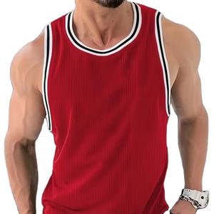 Camisetas sin mangas de secado rápido para gimnasio y entrenamiento para hombre, transpirables, de corte ajustado, estilo casual, con logo personalizado, a precio responsable. - Product Image 4