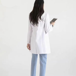 Blouse médicale OEM unisexe personnalisable, très vendue, en coton de haute qualité pour hôpitaux et laboratoires - Product Image 6