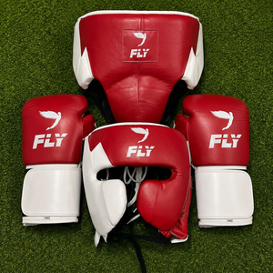 Último Set de Boxeo de Cuero Fly: Guantes, Protector de Cabeza y Espinilleras para Entrenamiento Profesional, con Cordones Super Resistentes y Personalizables - Product Image 6