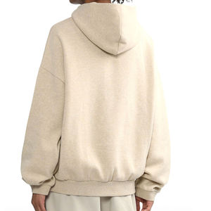 Sudadera con Capucha Extra Grande para Hombre, Color Sólido, Algodón French Terry, Estilo Casual para Otoño, Corte Regular, Manga Larga - Product Image 4