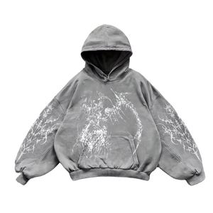 Sweat à capuche pour homme, coupe classique, 100% coton molletonné, design hivernal respirant et écologique - Marque internationale GUJ - Product Image 6
